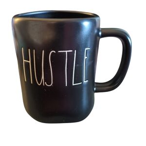 Rae Dunn Black Hustle Mug